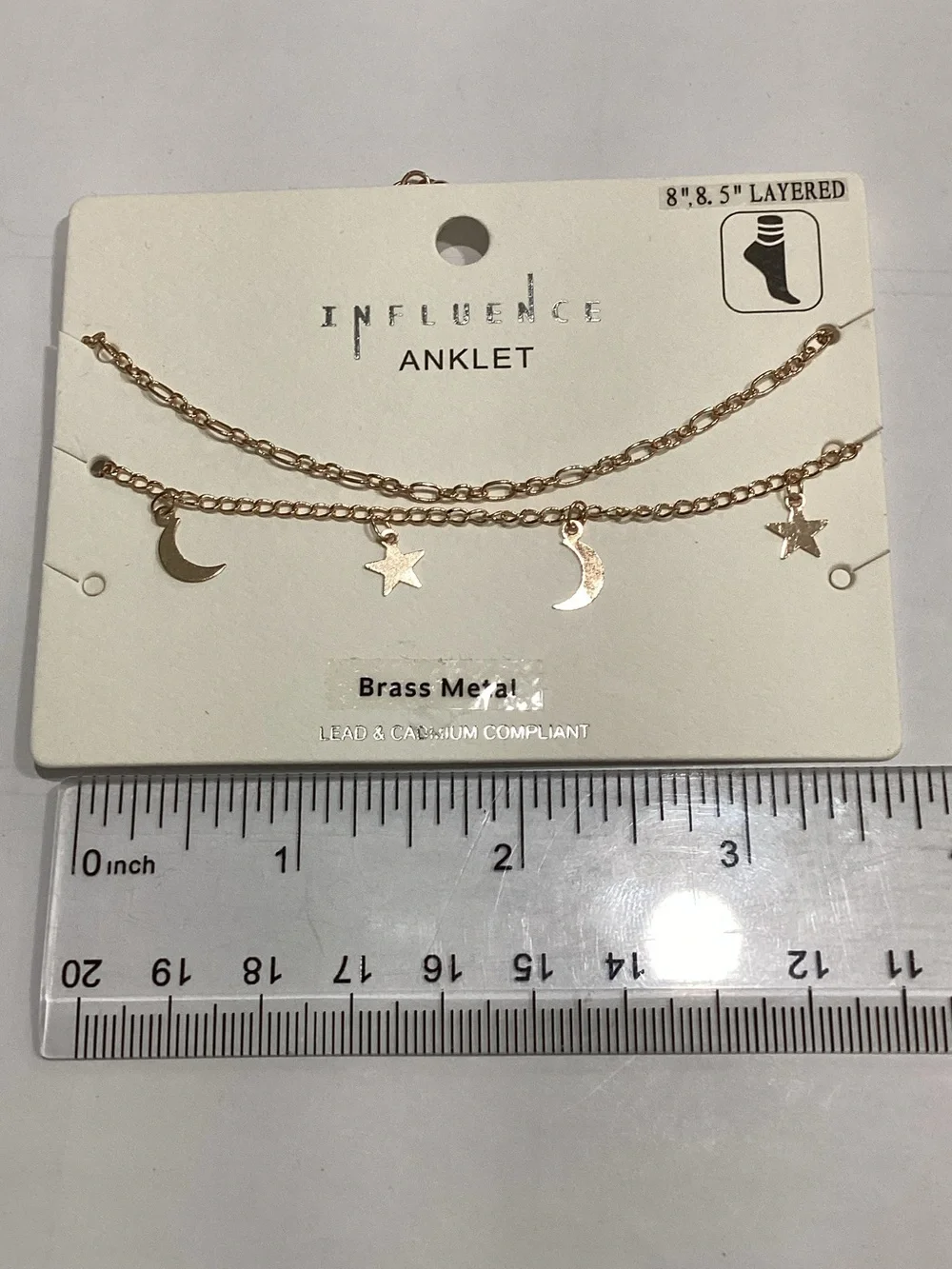N/A layered anklet